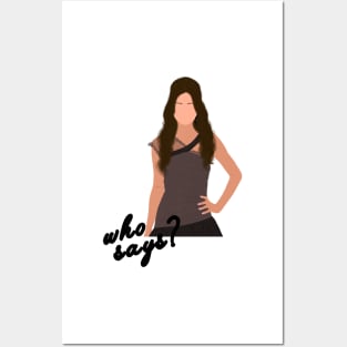 Sel in Black Dress Outfit Fan Art Posters and Art